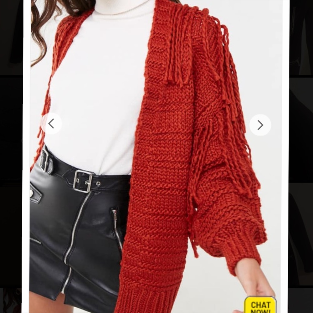 Fringe cardigan